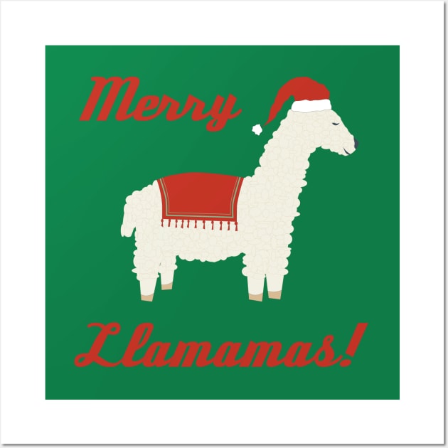 Merry LLamamas! Wall Art by candhdesigns